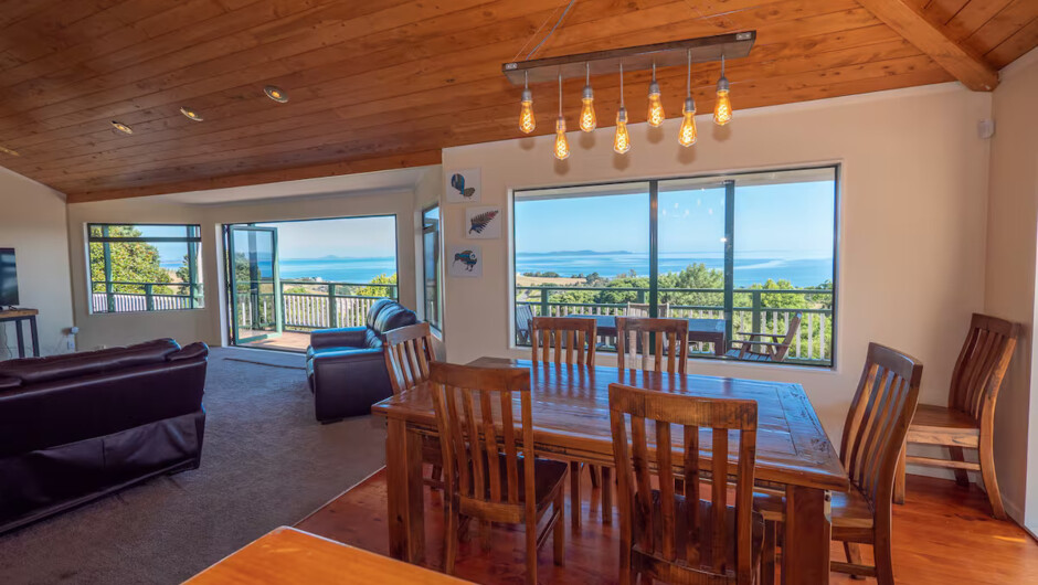Dining area in our accommodation