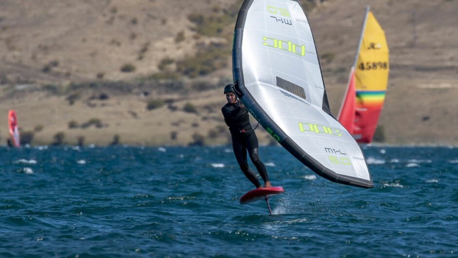 Wingfoiling on the South Island Lakes