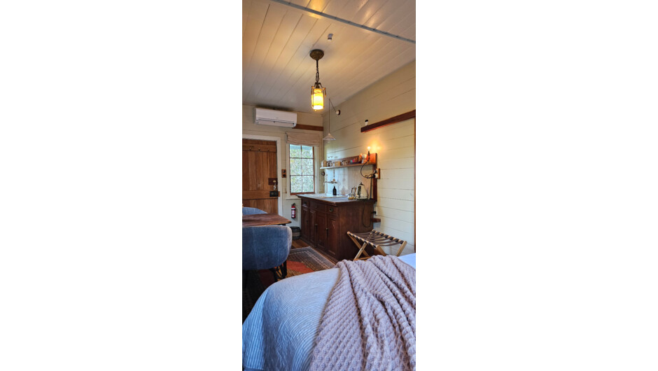 The cottage features a convenient kitchenette with tea and coffee facilities.