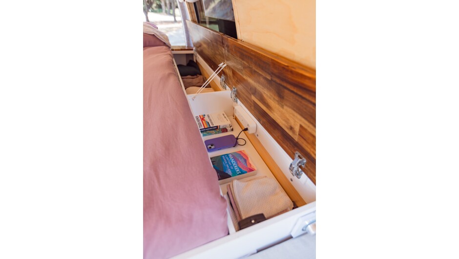 Storage under bench