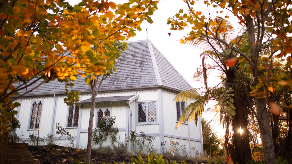 The estate's chapel, built in 1859, is the setting for your breakfast each morning.