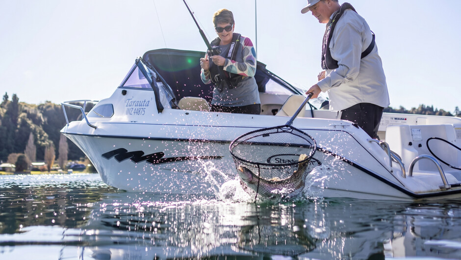 Netting a trout