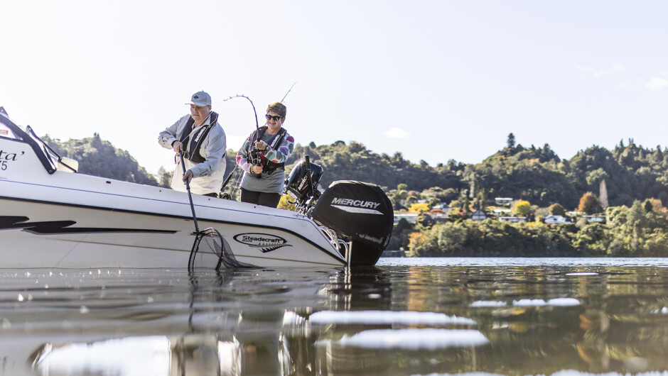 FIshing on Lake Tarawera