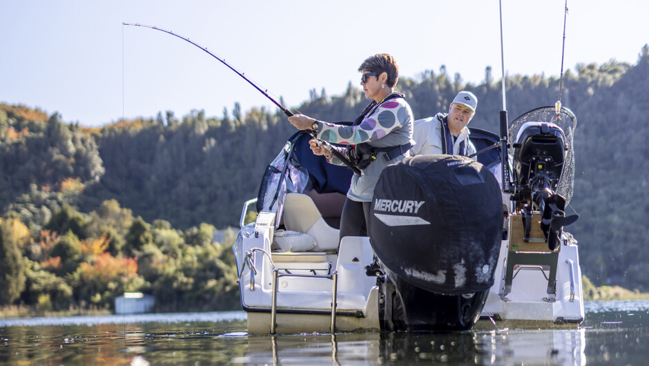 FIshing on Lake Tarawera
