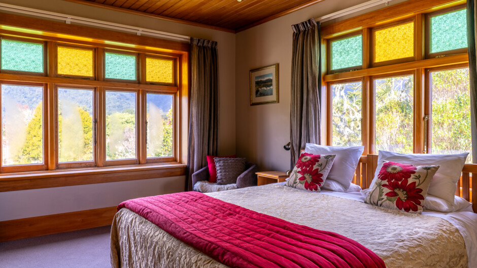 Holly Homestead guest room, one of four upstairs guest rooms, all guest rooms have ensuite bathrooms