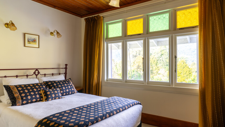 Holly Homestead guest room, one of four upstairs guest rooms all with ensuite bathrooms