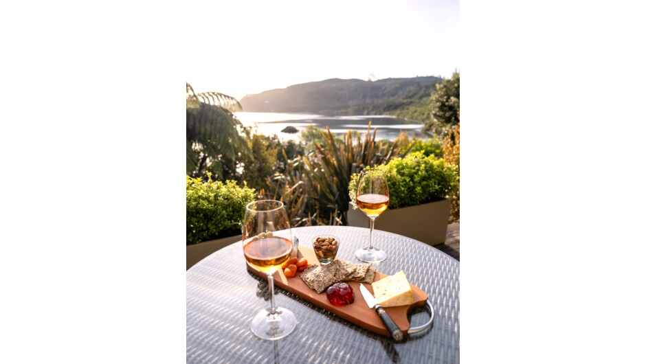Okuta Bay Retreat - Lake View Suite with private balcony overlooking Okuta Bay (Mine Bay)