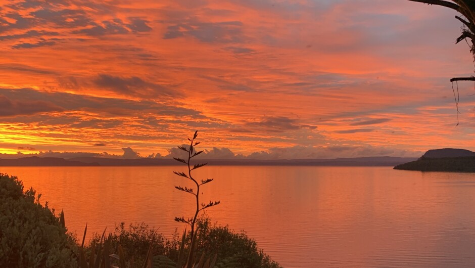OKuta Bay Retreat - sunsets from the balcony