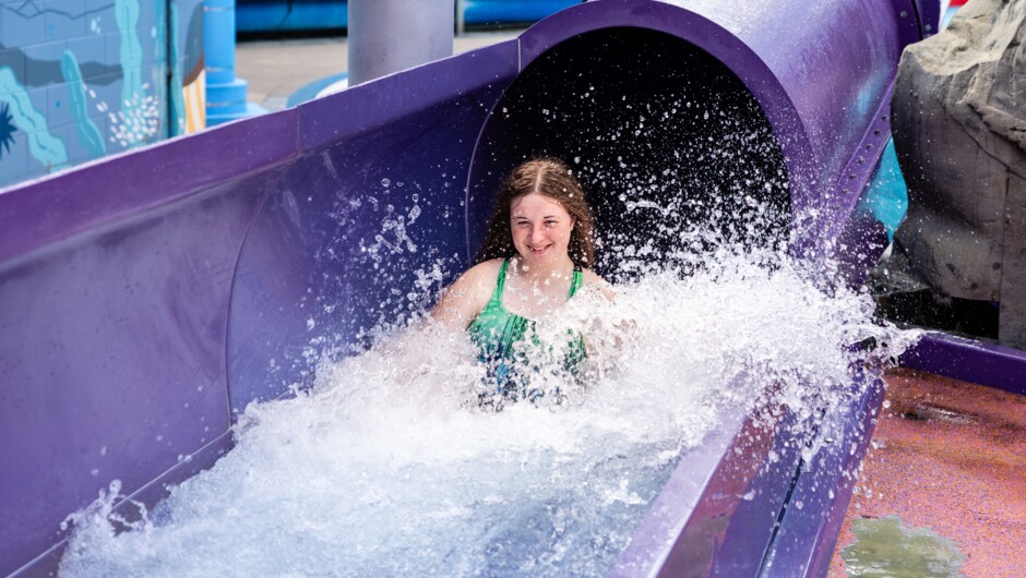 Race your friends, twist through tunnels, and splash out in a rush of pure fun, with slides  of every speed, there's a thrill for every age.