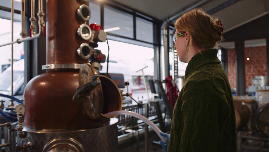 All spirits are made on-site in the German, copper still