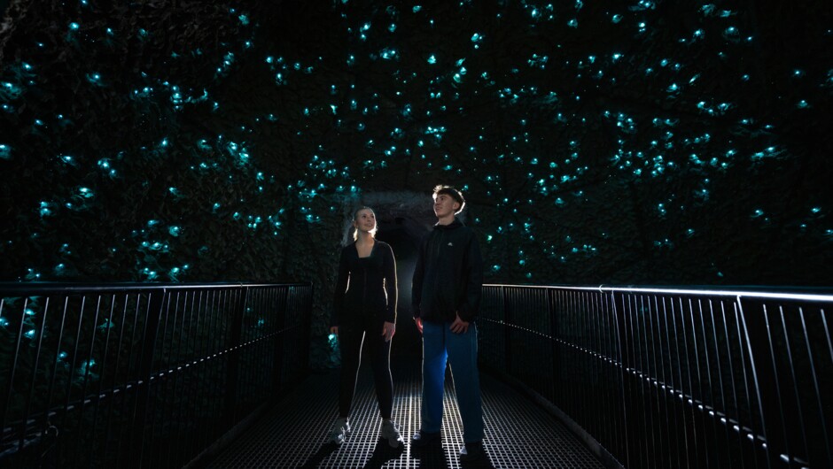 In the dome, on the bridge over water
