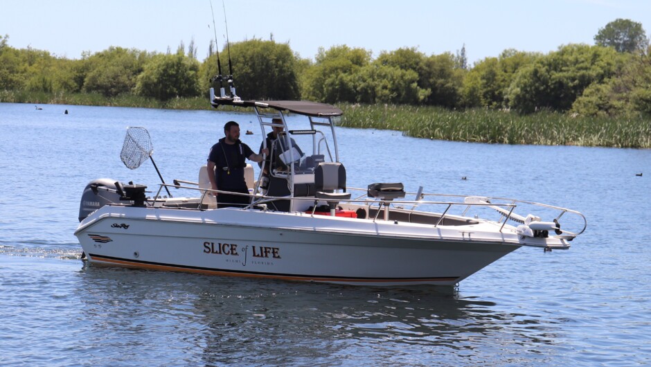 The boat, "Slice of Life"