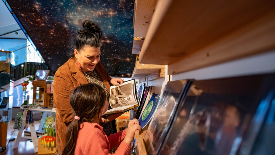 Visitors in Museum Shop