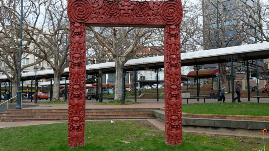 A waharoa is a traditional Māori gateway or entranceway in New Zealand