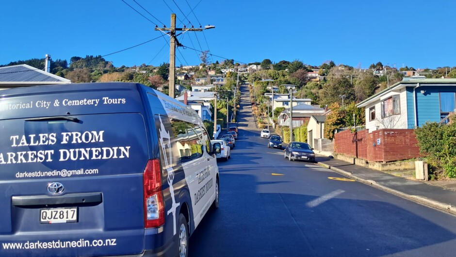 Baldwin Street - world's steepest! Climb it or just take photos, up to you.