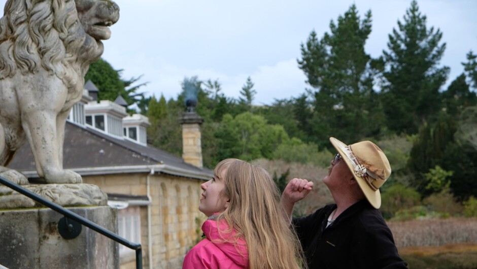 Admire the stonework and carved fanciful creatures.