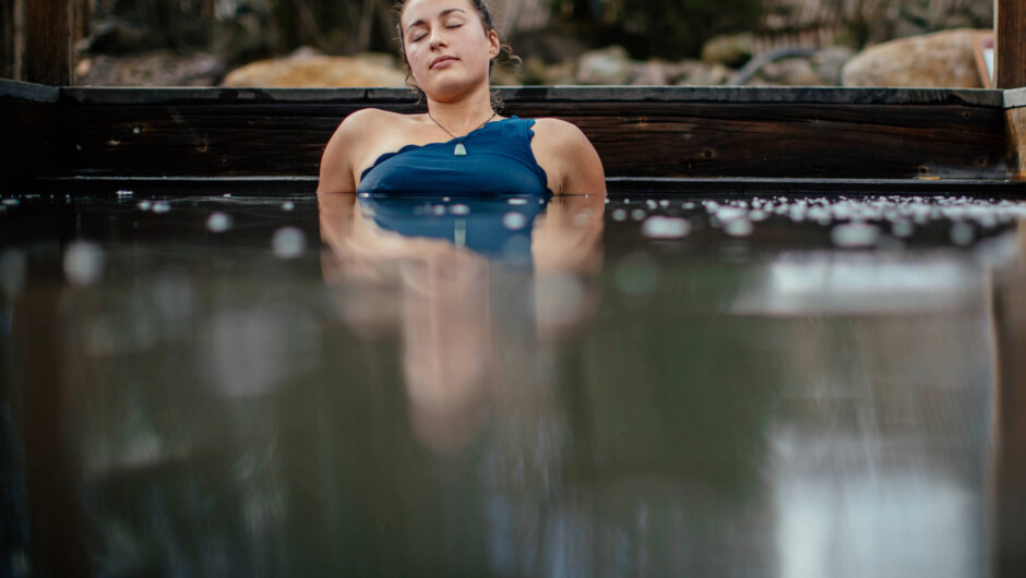 Melt your cares away from the world in this tranquil setting surrounded by bush and trees.
