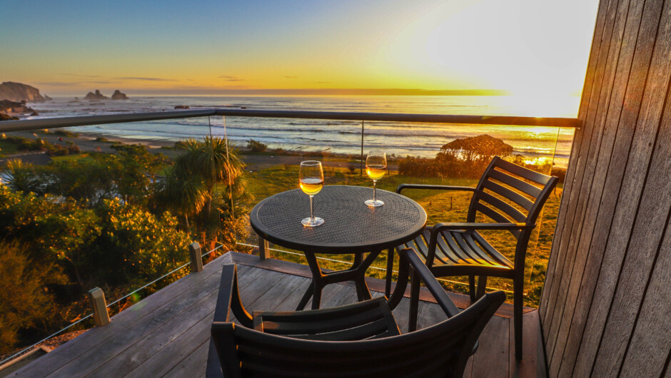 Watch the sunset from your deck. No other guests but you