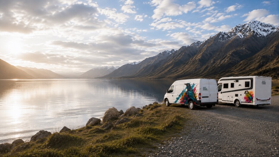 Campervan hire, New Zealand 2 berth and 4- berth motorhome