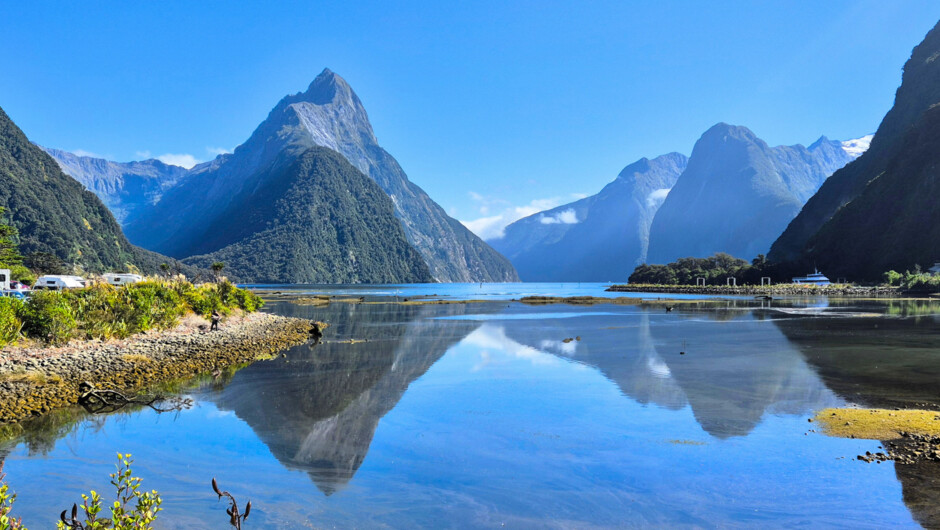 Join a small boat cruise in Milford Sound, then fly over the Southern Alps back to Queenstown