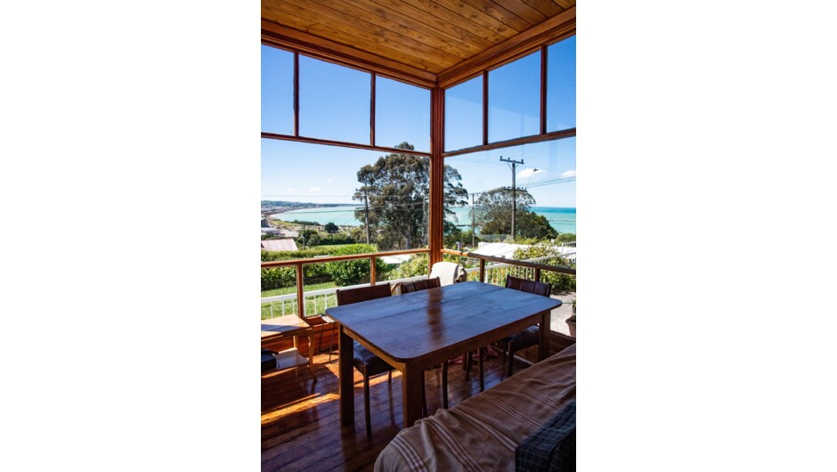 Sunroom dining table