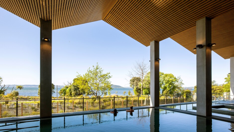 Our largest geothermal pool - 100% pure mineral-alkaline water (38-40°C) known for its healing properties