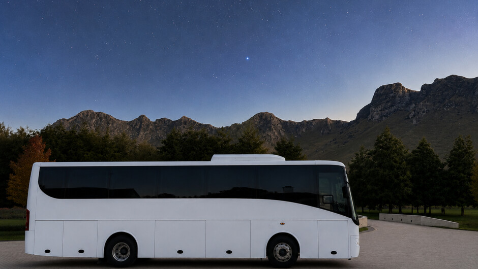 Coach outside Craggy Range