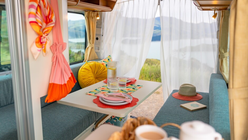 Dining and living space