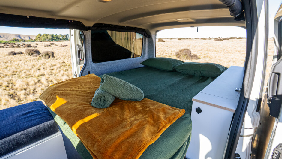 Get Lost Campervan - Bed