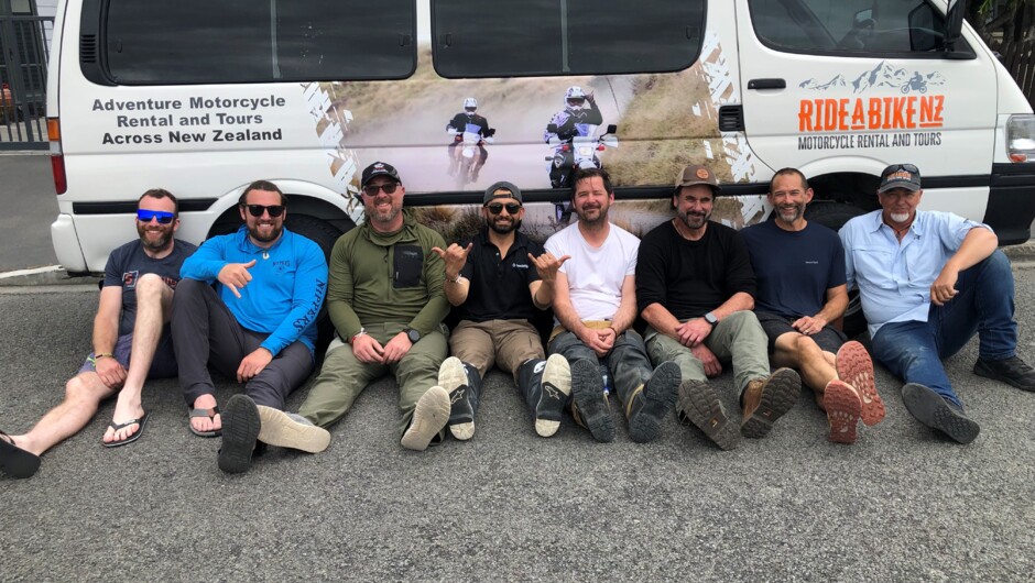 Rideabikenz support vehicle allows riders to travel without the need to haul luggage on tour.