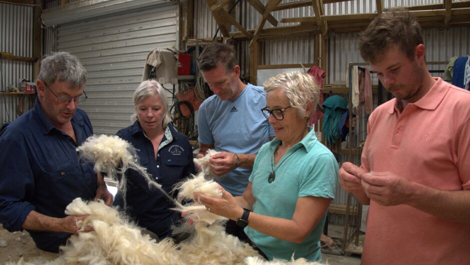 A Day on Birchwood Farm with Farmer John &amp; Kristin: Learning all about the wool