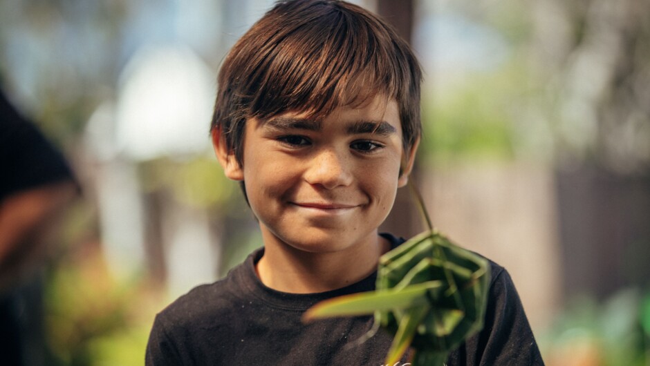 Learning to make your own Kōrari flax flower will be one of your highlights on the Tu Tika Tour.