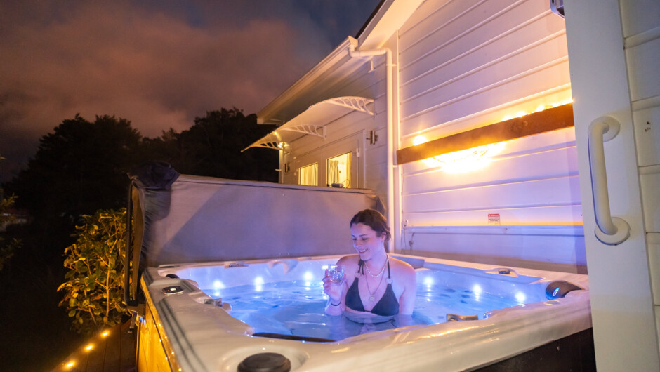 After 8 hours on volcanic ridgelines, there's something deeply satisfying about slipping into a private hot tub while listening to the rivers below.