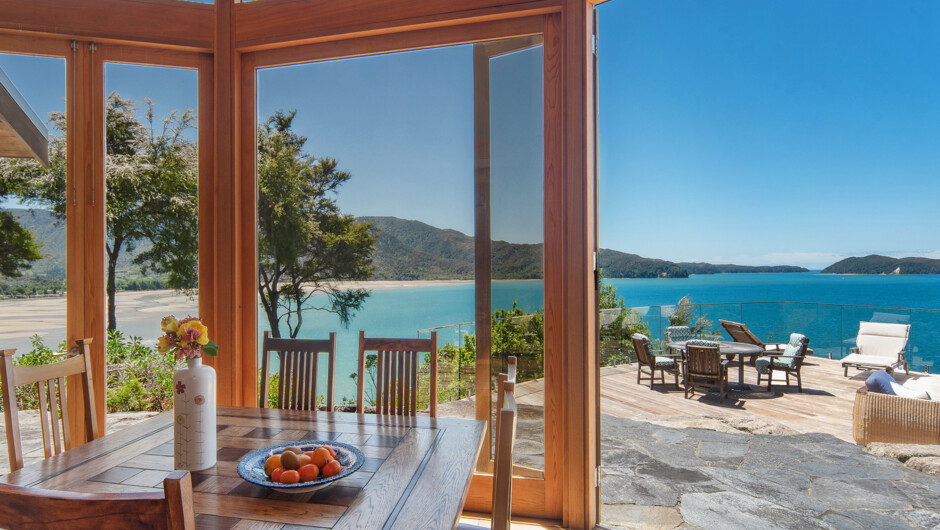 Dining to deck area