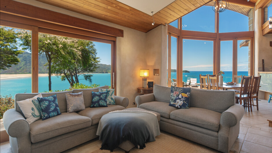 Living area and sea view