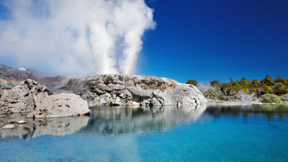 Pohutu Geyser - largest in the Southern Hemisphere