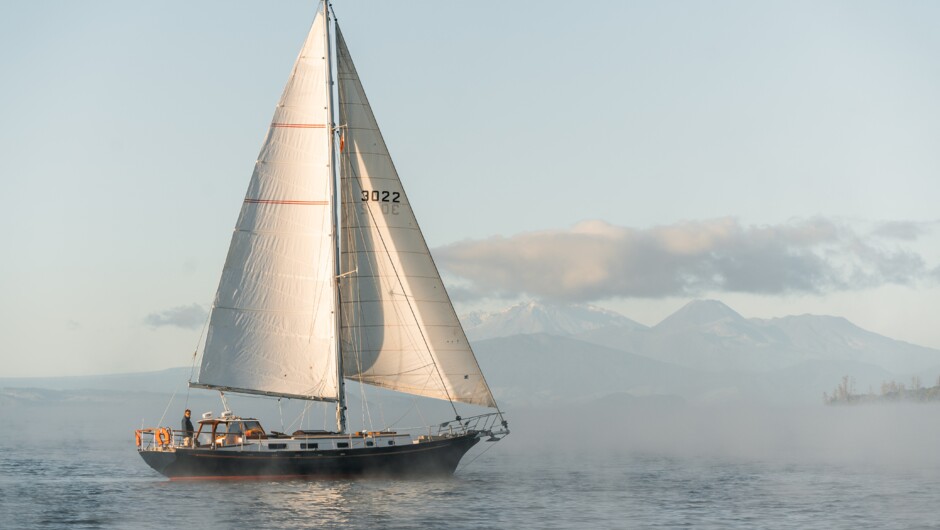 Misty morning sail