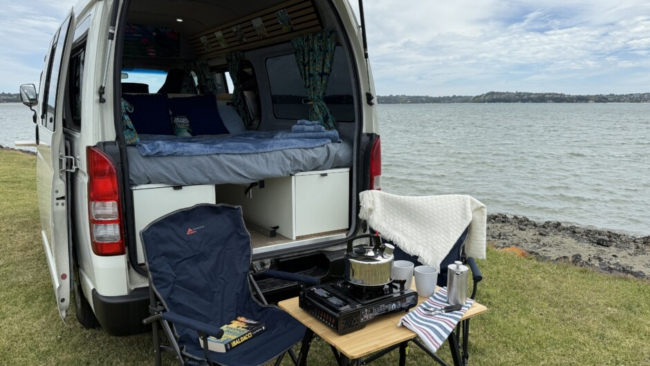 Rear with seating