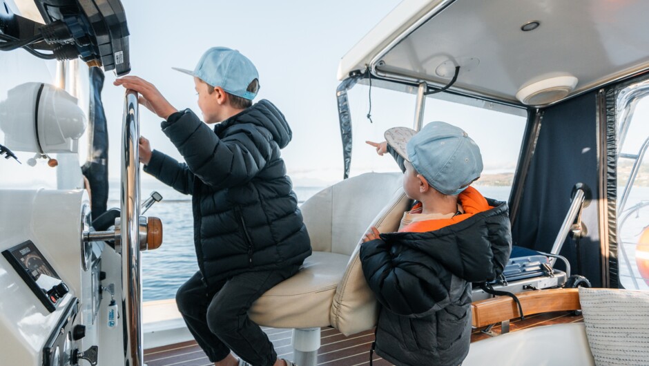 Kids on the helm - fun for the whole family