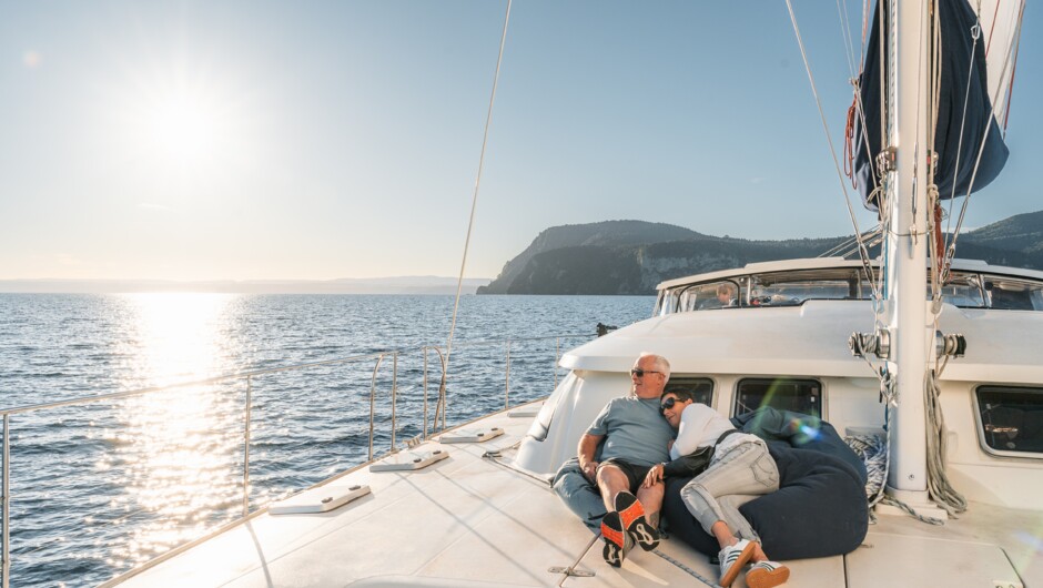 Enjoy the large deck space on Tiua