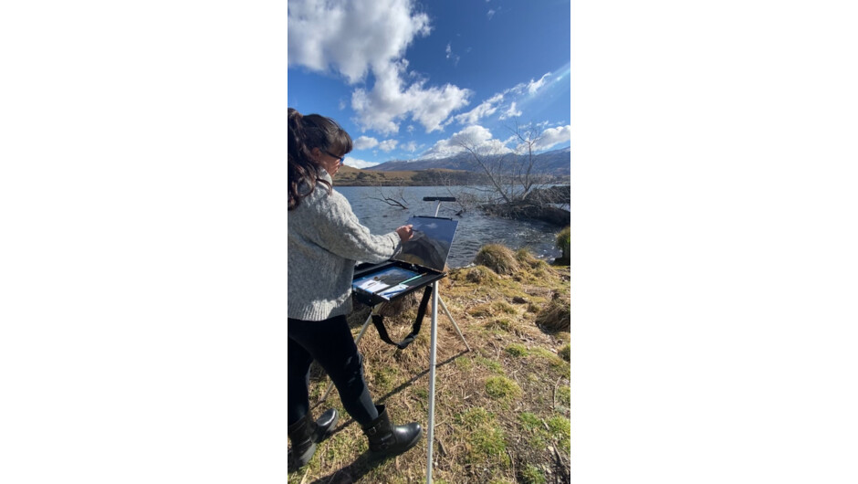 Plein air painting