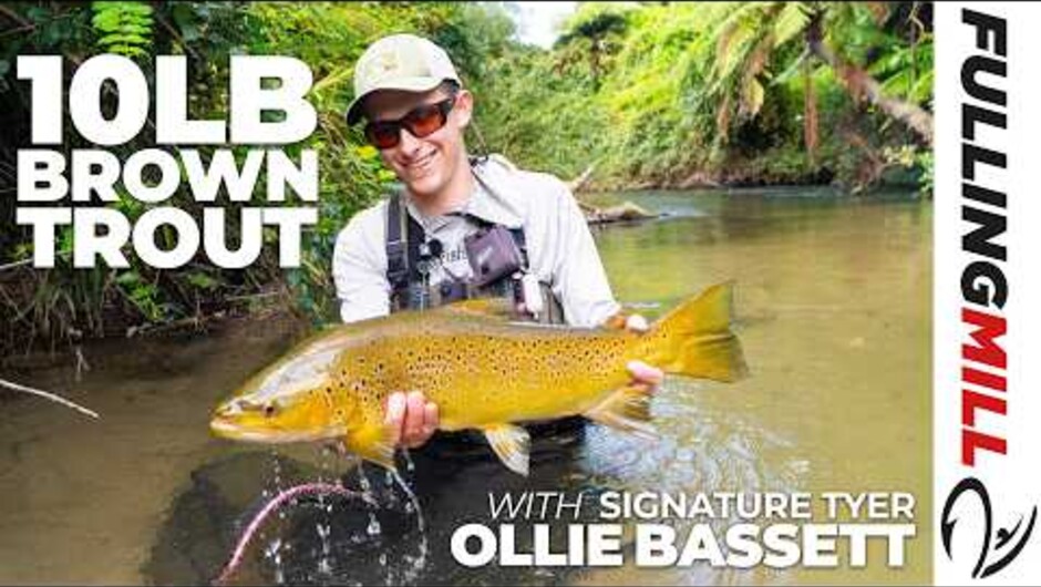 Fishing for Huge Brown Trout in a Tiny Stream | Signature Tyer Ollie Bassett | New Zealand