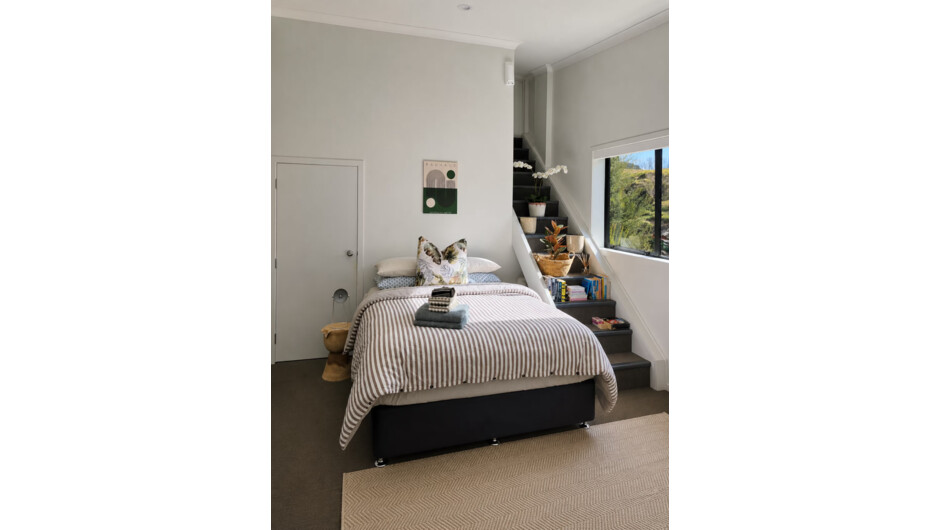 Accommodation - Queen sized bed and pullout sofa bed
