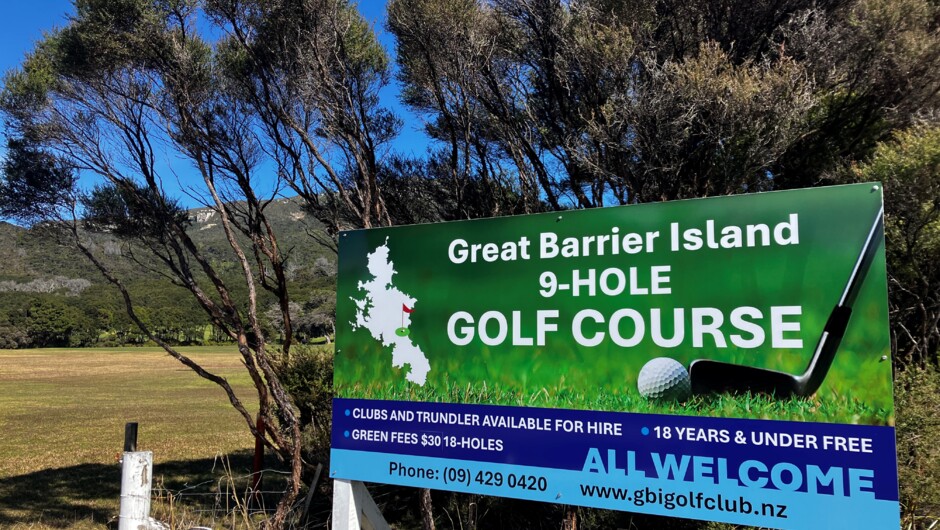 Entry to the golf course