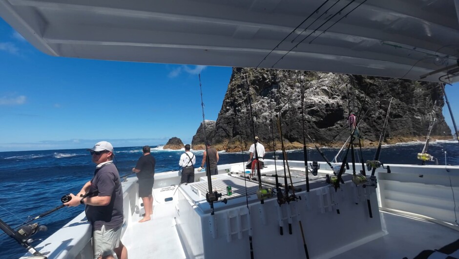 With a large open deck, there is plenty of room for an enjoyable day at sea.