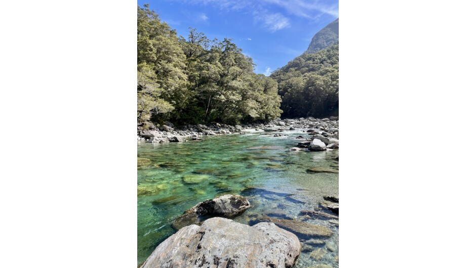 Gin clear remote backcountry river