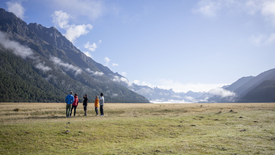 A scenic stop in the Eglinton Valley gives you a real sense of the scale and grandeur of the Milford Road.