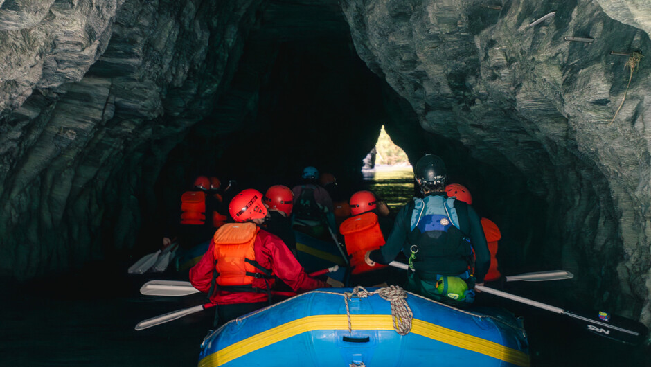 Shotover River Whitewater Rafting tunnel