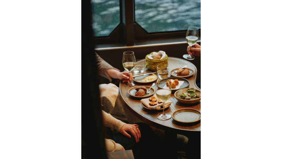 Milford Sound Business Class food
