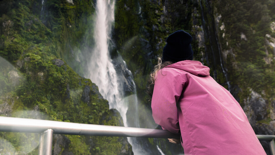 Milford Sound Signature Cruise waterfall